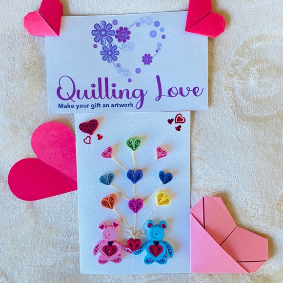 Quilling Love Anniversary Greeting cards - Picture 7 of 11